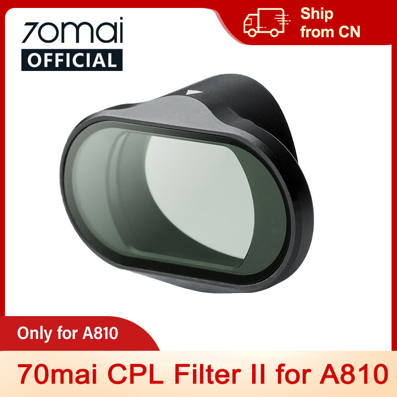 70mai CPL Filter II Original, solo para cámara de salpicadero, A810, 70mai, DVR para coche, A810