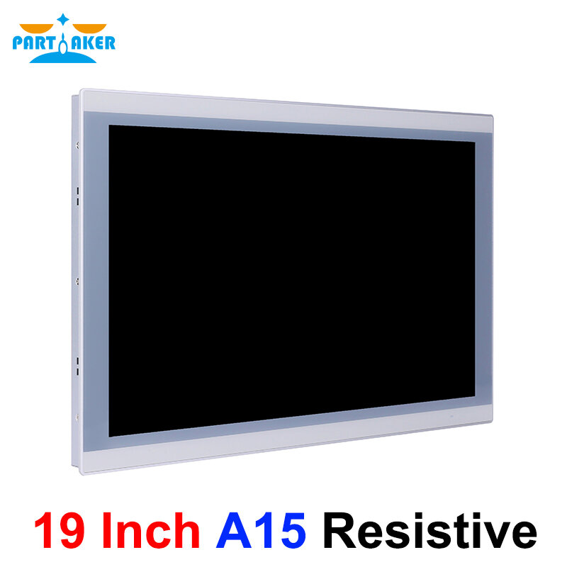 19 Inch PC Display Desktop LED Screen Monitor J1900 J6412 I3 I5 I7 Tablet VGA HD RS232 Display 1920*1080 Resistance Touch Scree