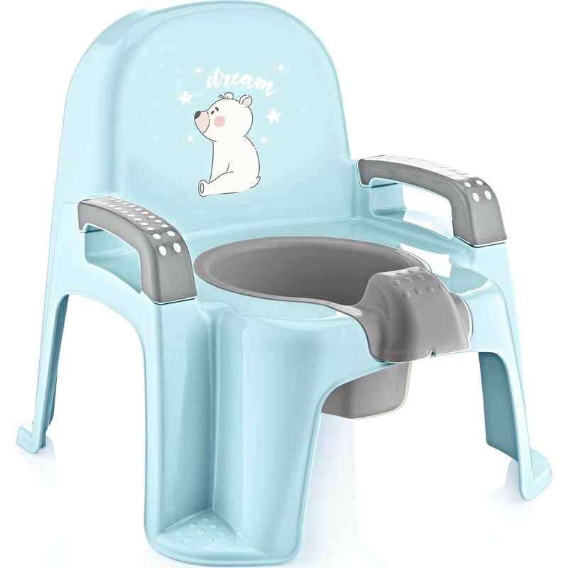 Travesso potty azul-rosa-branco bebê potty potty treinamento toalete brinquedos de plástico durável com removível inter