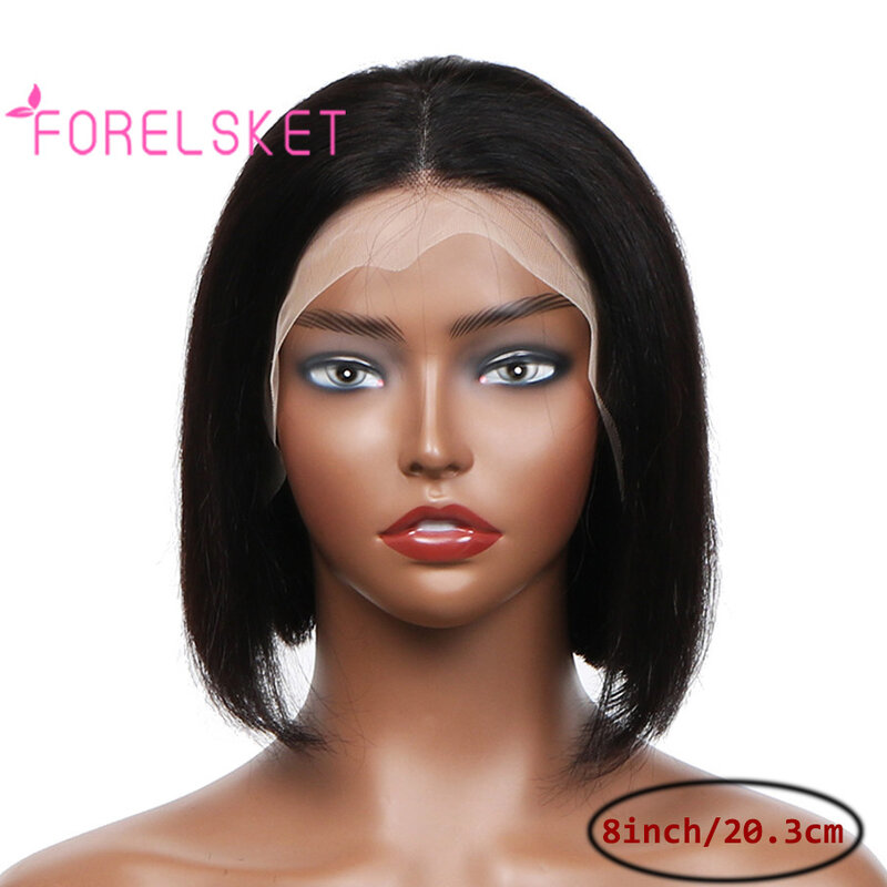 10 inch Bob Wig Human Hair 13x4 Frontal Lace Wig Straight Wigs Human Hair Pre Plucked With Baby Hair Glueless Short Bob Wigs