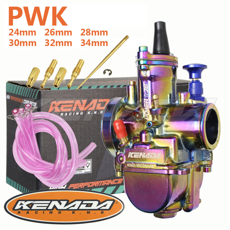 KENADA-carburador Universal para motocicleta de carreras, 24, 26, 28, 30, 32, 34mm, Mikuni, PWK, carburador para Scooters ATV con Power Jet Dirt Bike