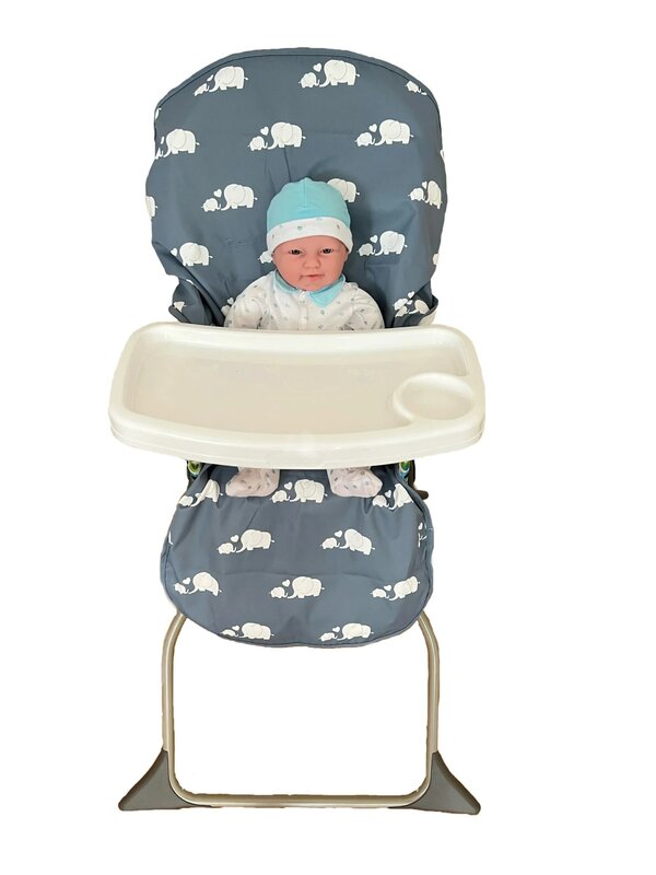 Elefante pais amor bebê cadeira alta capa pad, cadeira alta assento, cadeira alta almofada, macio e confortável