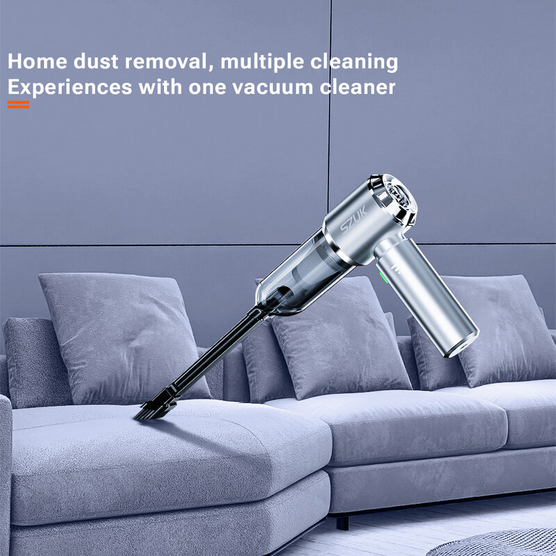 SZUK Mini Car Vacuum Cleaner Portable Powerful Cleaning Machine Strong Suction Handheld for Car Wireless Cleaner Home Appliance