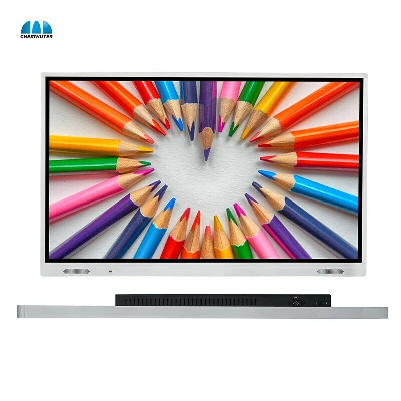 Super Grote 98 Inch Lcd Gratis Shipping Smartboard Interactieve Touch Monitor 4K Android Windows Systeem Whiteboard Voor Vergadering Edu