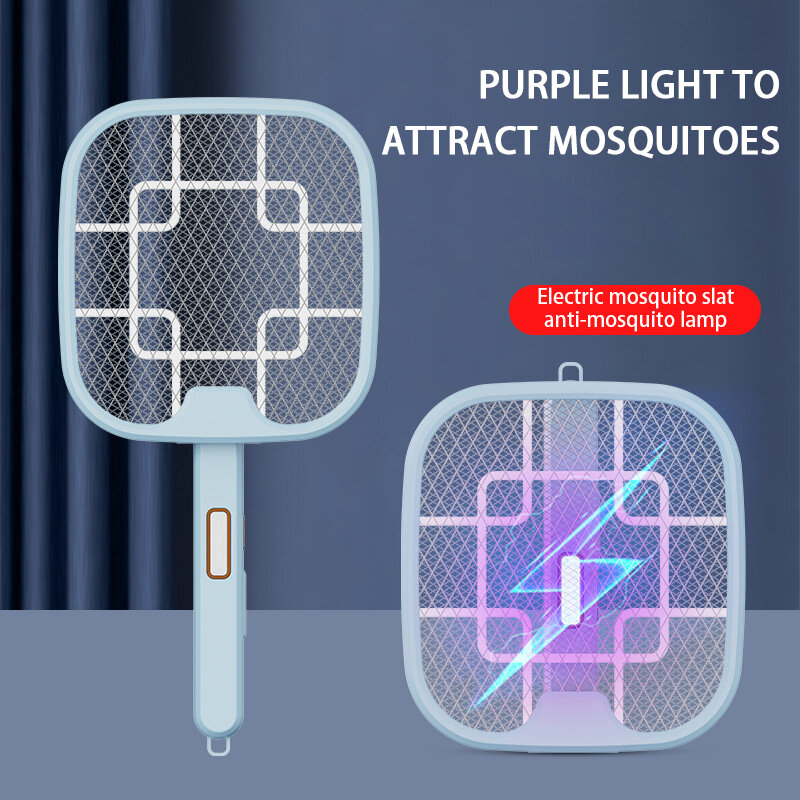 Elektryczna packa na komary bezprzewodowa przenośna siatka na komary USB składana wisząca mocna urządzenie przeciw komarom domowa