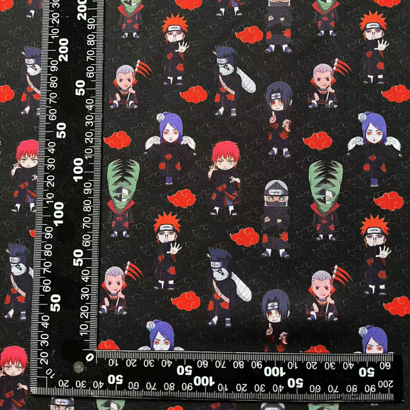 Naruto Anime periferiche tessuto 140*50cm cucito fai da te Patchwork Quilting Baby Dress tessuto stampato tessuto cucito tessuto per bambini