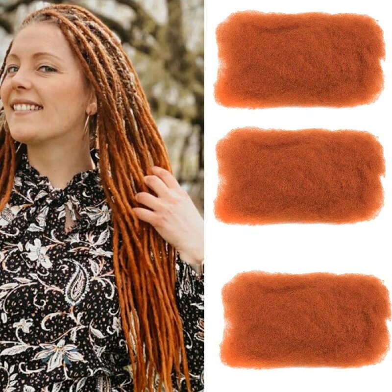 50 G/stk Nieuwe Paarse Kleur Remy Hair Extensions Afro Kinky Bulk Human Hair Extensions Voor Vlechten Dreadlock #2 #4 99j