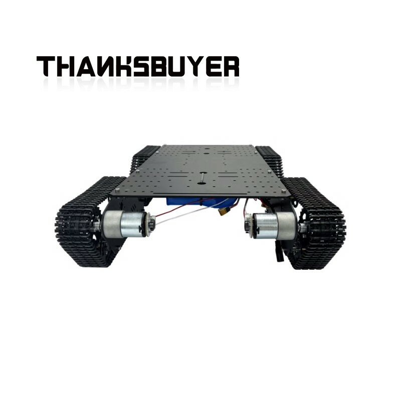 T 900S Zilver Zwart Tank Chassis Robot Chassis Ros Ontwikkelingsplatform Met 11ppr 448ppr Foto-Elektrische Encoder
