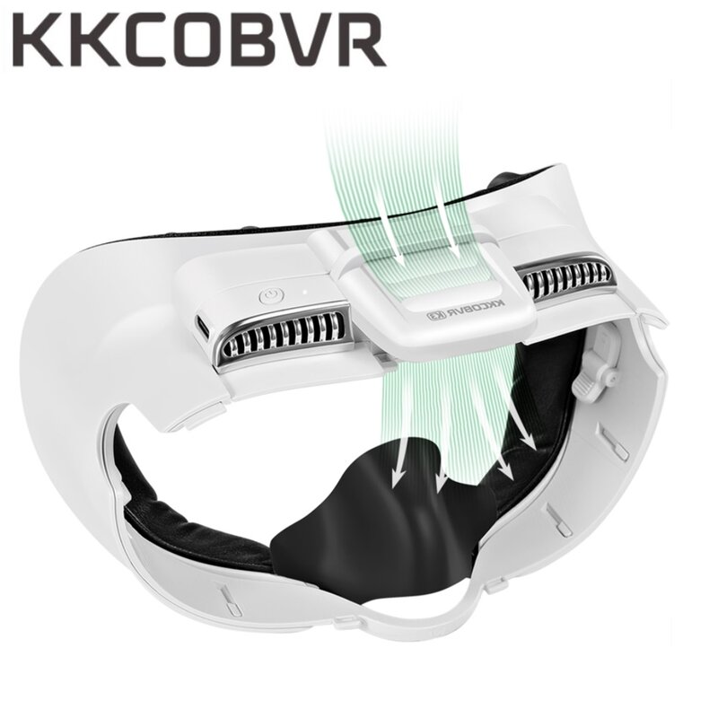 KKCOBVR-K3フェイシャル換気ファン、クエスト3と互換性、ミラー効果、顔の空気循環を維持