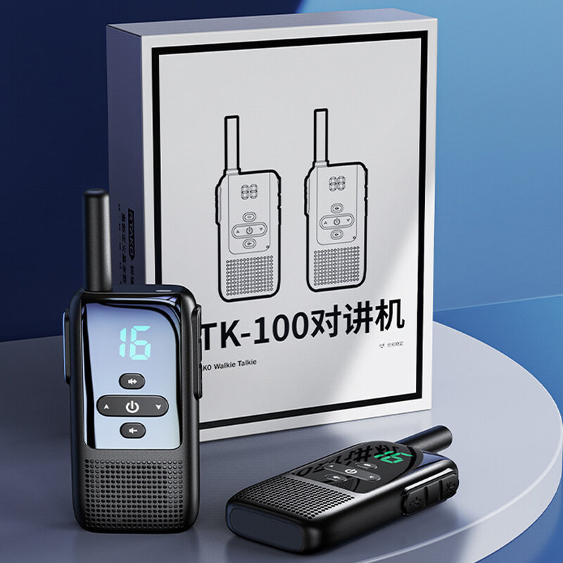 Fino Long Range Handheld Walkie Talkie, Impermeável, Anti-Drop, Durável, Moderno