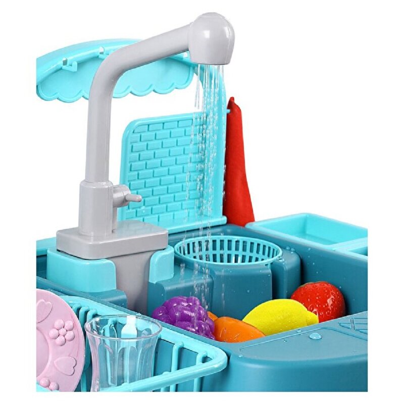 Battery Powered Kitchen Sink Turquoise