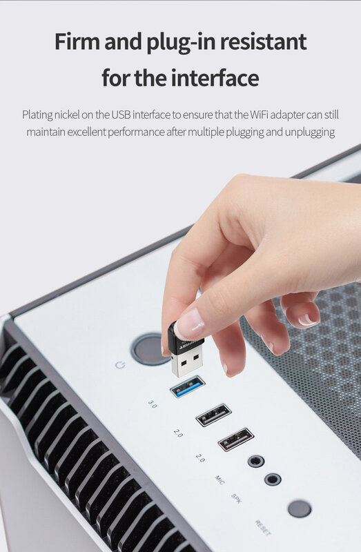 Miniadaptador de antena Wifi USB, tarjeta de red inalámbrica de 150M, receptor Ethernet, Dongle, controlador gratis