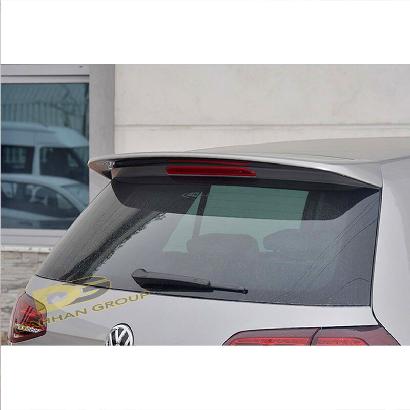 VW Golf MK7 2012 - 2020 tylny spojler dachowy surowego lub malowanego materiału do wysokiej jakości włókno szklane powierzchni zestaw golfowy GTI R Lip