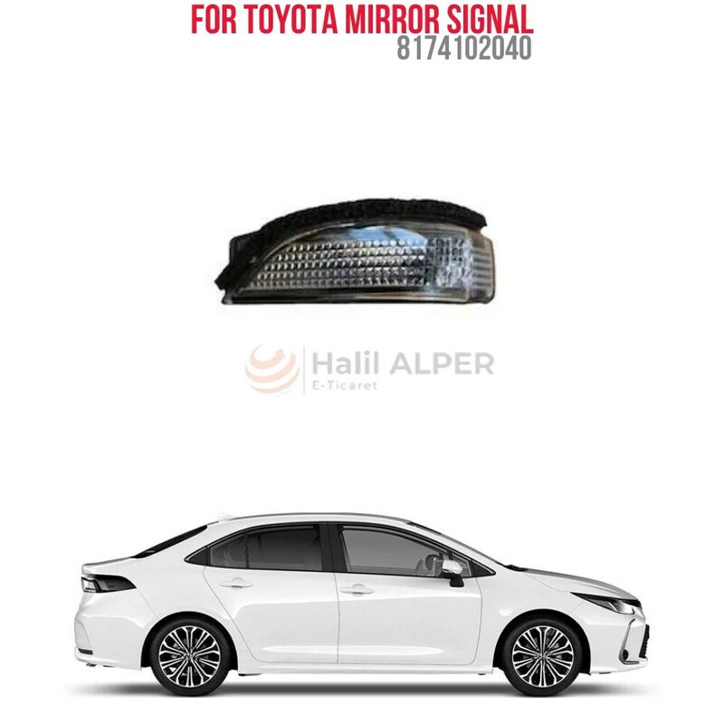 Espelho lateral da placa para Toyota esquerdo, OEM 8174102040, Super qualidade, alta precisão, preço AFFORdable