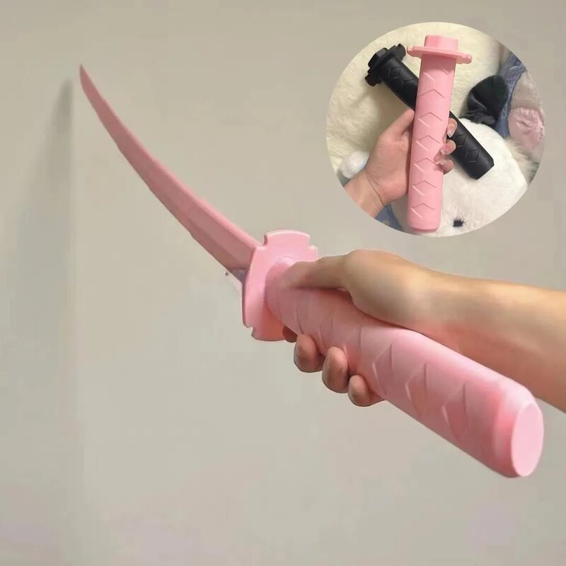 Katana retráctil con cuchillo de gravedad 3D para niños, juguete creativo de descompresión, espada de gravedad, regalos para niños