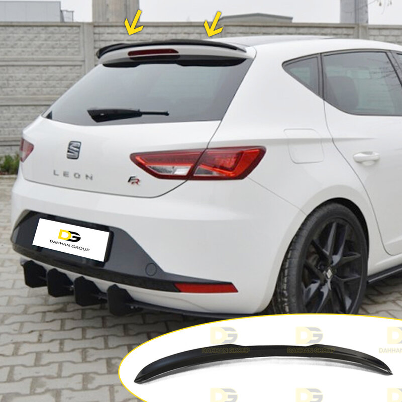 Seat Valentine MK3 2012 - 2020 FR MAX Design Cap, Spomicrophone arrière, Wing Extension, Piano Gloss Black Surface, Plastic FR Cupra Kit Tuning