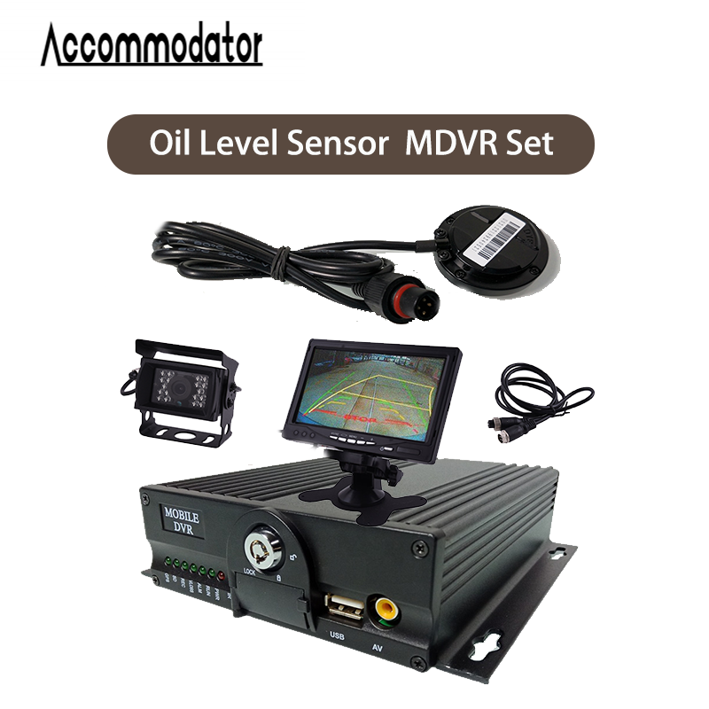 Sensor de combustible de monitoreo remoto de aceite, traje MDVR de 4 canales para camión, autobús, etc.