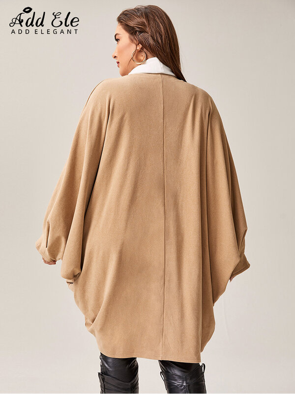 女性のためのエレガントなヴィンテージ秋のコート,大きな袖のケープ,開いたステッチのカジュアルなヴィンテージスタイル,e177,2022