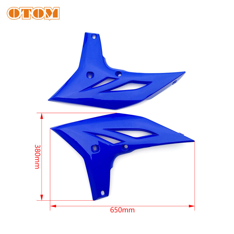OTOM Motorcycle NEW Fuel Tank Guard Plate Left Right Protection Plastic Side Covers Body Fairing For YAMAHA YZ250F 2010-2013