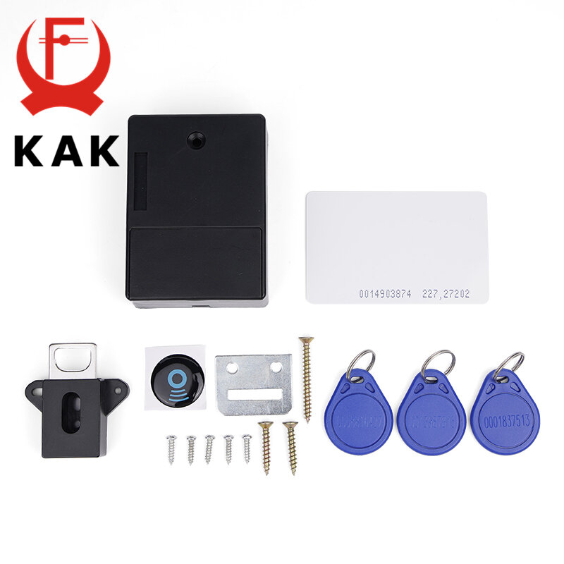 KAK – serrure électronique RFID Invisible pour tiroir, verrou de sécurité pour enfants, sans clé