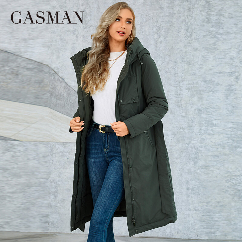 2018 새로운 패션 여성 겨울 재킷 따뜻한 후드 파카 긴 소매 캐주얼 재킷 GM-82160