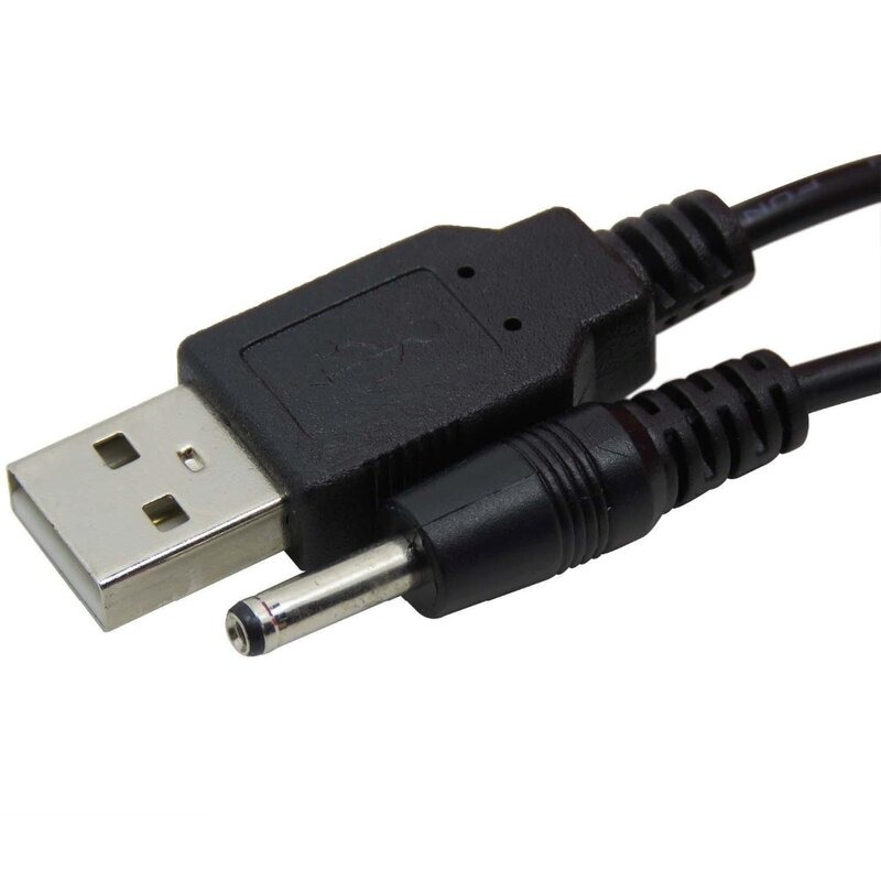 Câble d'Alimentation USB 2.0 A Mâle vers DC 2.0x0.6mm, 2.5x0.7mm, 3.5x1.35mm, 4.0x1.7mm, 5.5x2.1mm, 5 Volts DC Barrel Jack, Connecteur Chargeur