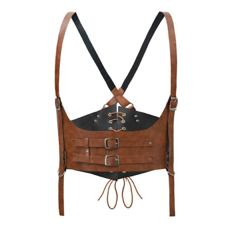 DAZCOS-corsé bajo el pecho con correas para mujer, cinturón de cintura Medieval Steampunk, traje renacentista, corsé Vintage