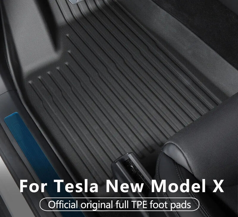Per Tesla Model X 5 6 7 posti tappetino in TPE per tutte le stagioni tappetini per bagagliaio posteriori impermeabili antiscivolo protezione per lo schienale del sedile Pad Anti sporco