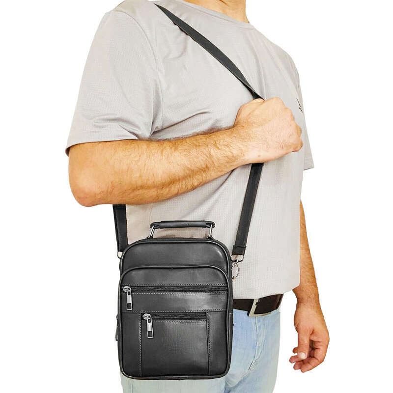 Lederax сумка из натуральной кожи и сумка через плечо + кошелек с механизмом LD448
