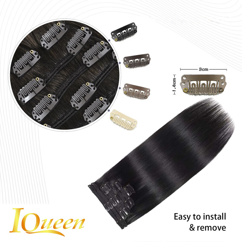 Clip in Hair Extensions Real Human Hair Seamless Clip in Hair Extensions Real Human Hair Clip ins Remy Human Hair