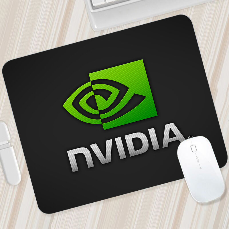 Nvidia-alfombrilla de ratón grande para Gaming, alfombrilla de silicona XXL para ordenador de oficina y escritorio