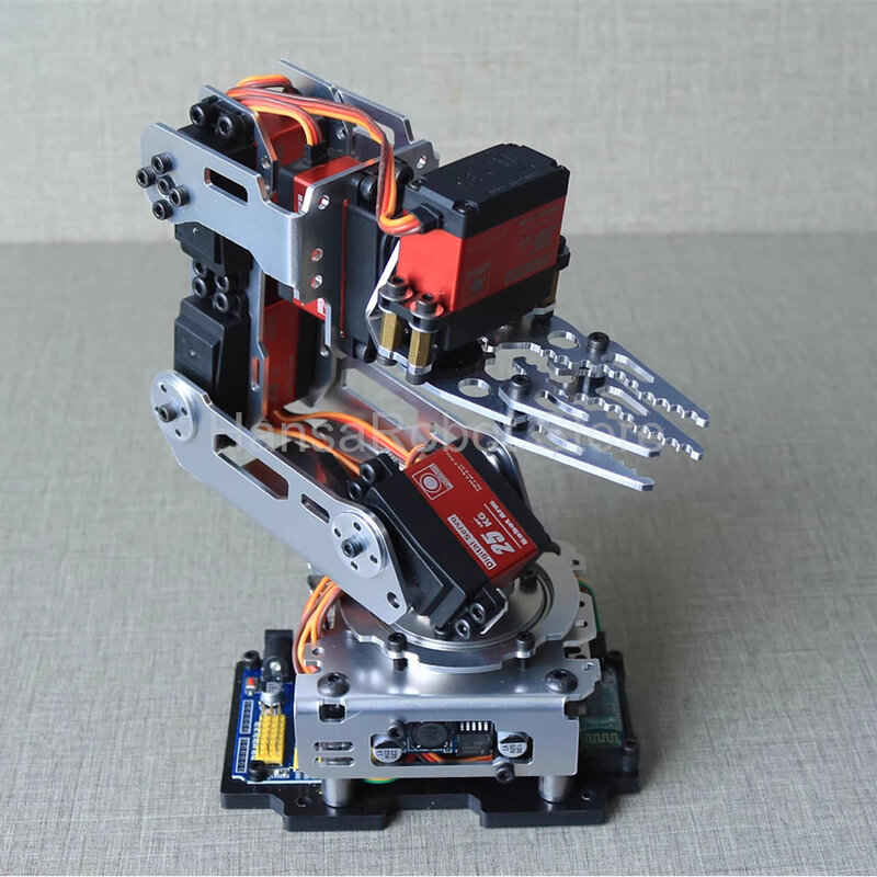 Kit pinza morsetto artiglio Robot fai-da-te con braccio robotico 6 DOF compatibile con programma Arduino con Servos digitali da 20KG