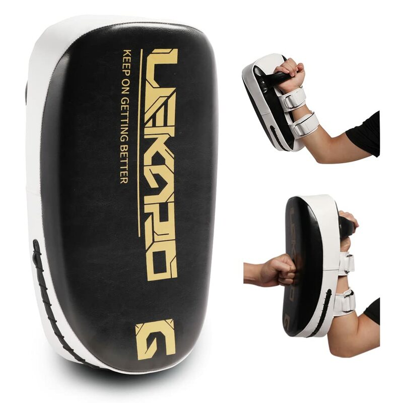 Objetivo de pie de cuero PU, 1 piezas, Boxeo curvo, Muay Thai, Sanda, entrenamiento, deflector curvo resistente a los terremotos