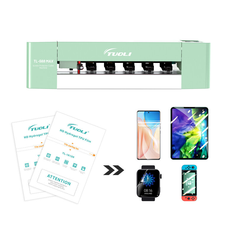 TUOLI-Película de hidrogel para IPhone, protectores de pantalla para IPhone 12, 13 Pro Max, Mini, 11, 14 Pro, XS, Max, X, XR, 6, 6s, 7, 8 Plus, SE, 4 unidades
