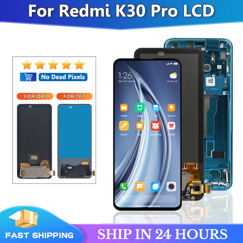6.67 inch For Xiaomi Redmi K30 Pro LCD Display Touch Screen Digitizer Assembly For Xiaomi Poco F2 Pro Lcd Screen M2004J11
