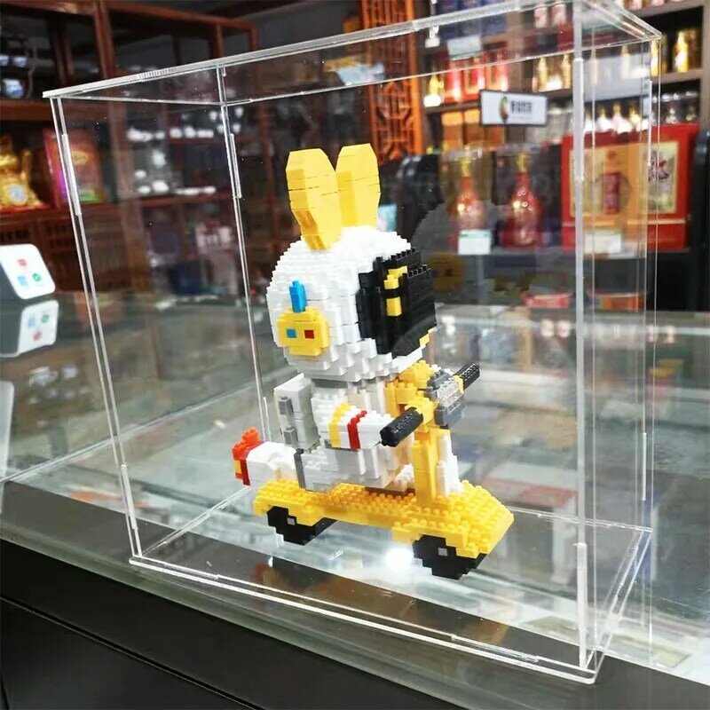 Przezroczysty akrylowy pudełko wystawowe blat Case Organizer stojak pyłoszczelna prezentacja na figurki/zabawki/przedmioty kolekcjonerskie/Gundam/Model samochodu/Lego