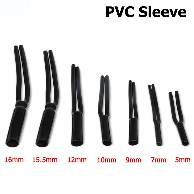 스피커 오디오 케이블 와이어 하이파이 케이블 바지, 부드러운 고무 PVC Y 스플리터 튜브 슬리브, 분할 고무 신호, 직경 5mm, 7mm, 9mm, 10mm, 12/15mm, 16mm