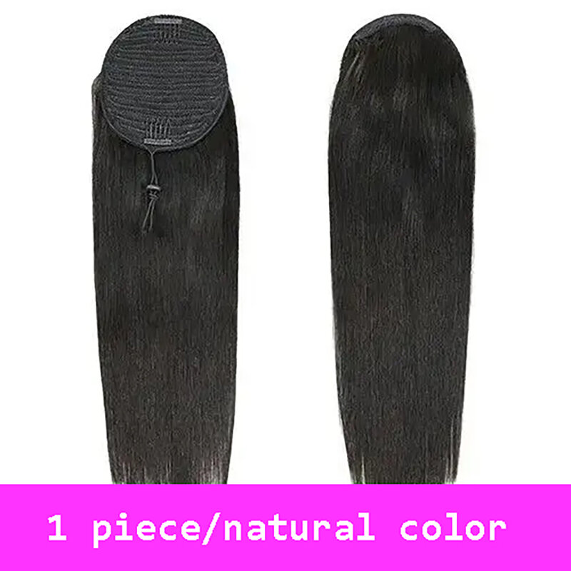 1 шт., женские прямые волосы для конского хвоста, 8-28 дюймов, 100 г