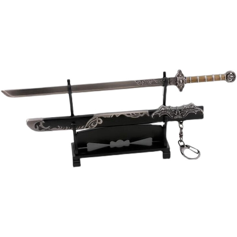 ヴィンテージの女性の剣の杖,ヴィンテージ,有名な中国の革新的な合金の杖,吊り下げ式,武器のペンダント,タング王朝