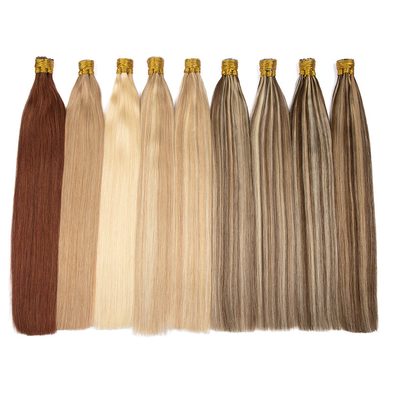 I Tip Hair Extension Straight Human Hair Extension 40g 50g Per Set Capsule Keratin Natural Fusion Human Hair Extensions Ombre