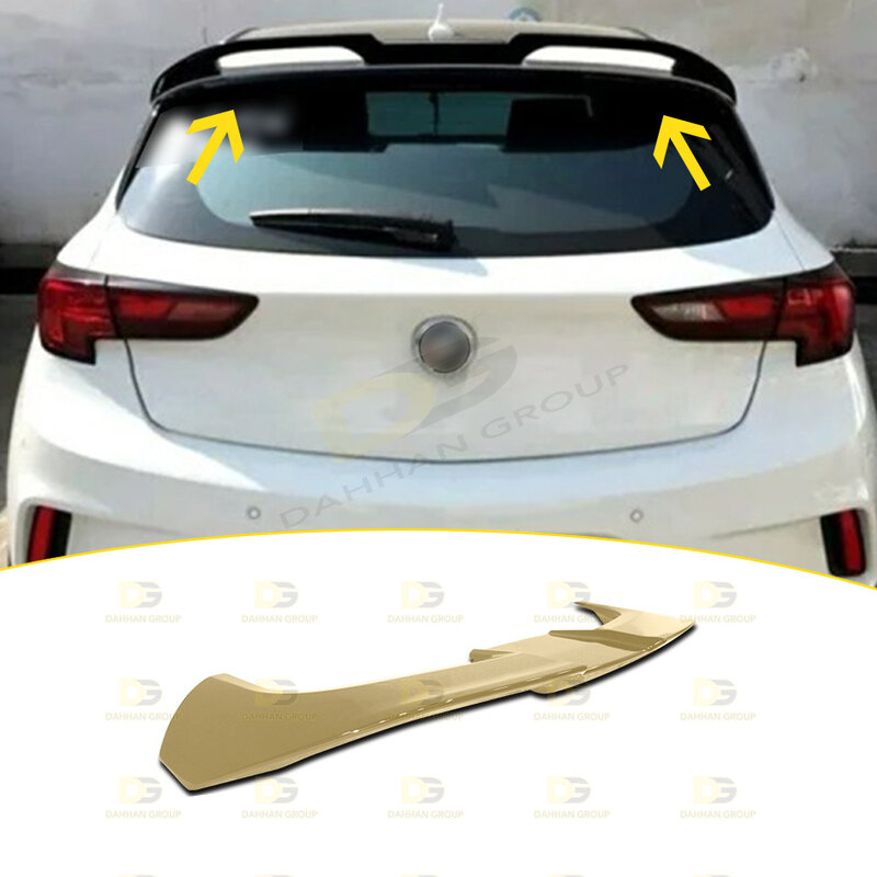 Opel astra k 2015-up oettinger estilo asa traseira spoiler extensão pintado ou superfície crua de alta qualidade plástico abs astra kit