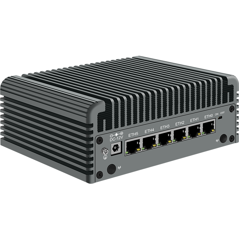Firewall Micro Appliance Router, Mini PC Fanless, Ethernet, AES-NI, VPN, Openwrt, venda quente, 12ª geração, 6 x i226-V, 2.5G, Core i3, N305, N100