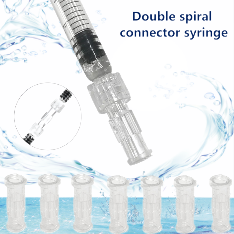 Syringe Coupler Connector Transparent Female to Female Luer Lock Sterile Individual Packaging