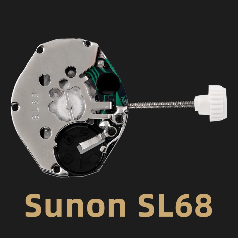 Neues original sunon sl68 quarzuhr werk 3 hand präzision ersatz werk zubehör reparatur ersatzteile