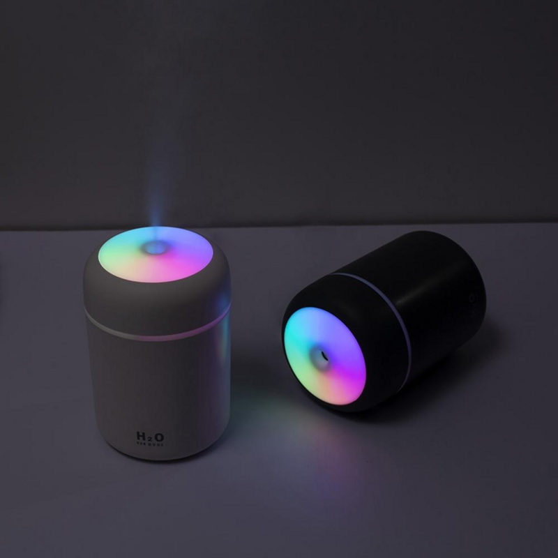 Diffuseur d'air à ultrasons, humidificateur, aromathérapie colorée, clidonateur LED