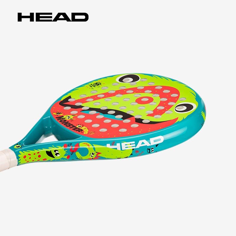 Głowa potwora dzieci Padel Teen Kids wiosło nastolatek korek rakieta tenisowa Monster Kids 300g kompozyt węglowy