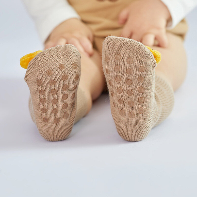 Chaussettes douces en pur coton pour bébé garçon et fille, design animal, sans décoloration, pour enfant de 0 à 12 mois