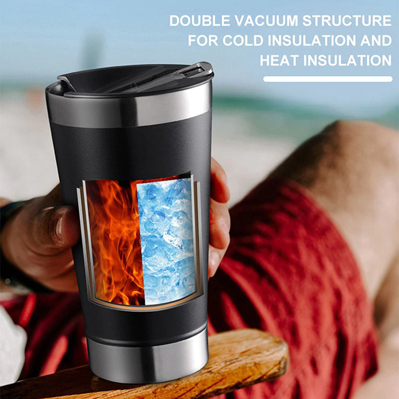 473ml Thermal Cup With LAMP And Inox Opener For Hot and Iced