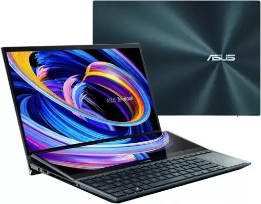 Ordenador portátil con pantalla táctil, computador con resolución 15,6, 4K, UHD, NanoEdge, Intel Core i9-10980HK, 32GB RAM, 1TB SSD, SUS ZenBook Pro Duo UX581, descuento en ventas