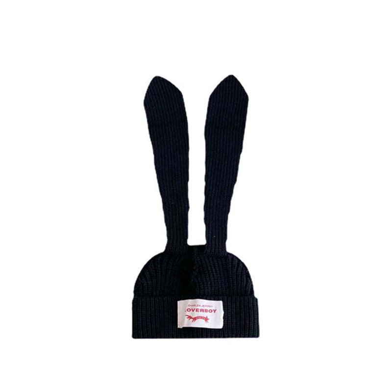 KPOP Stray Kids Rabbit Long Ear Hat Seungmin HyunJin MANIAC stesso stile cappello di lana lavorato a maglia cappello Casual di moda per uomo donna